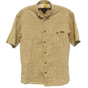Woolrich Mens Camp Button Up Shirt Large Gorpcore Granola Outdoor Utility Casual
